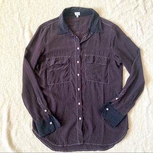 Aritzia Silk Blouse, Medium by T. Babaton Black